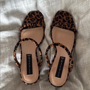 STEVEN Steve Madden Leopard Print Women's Sandals